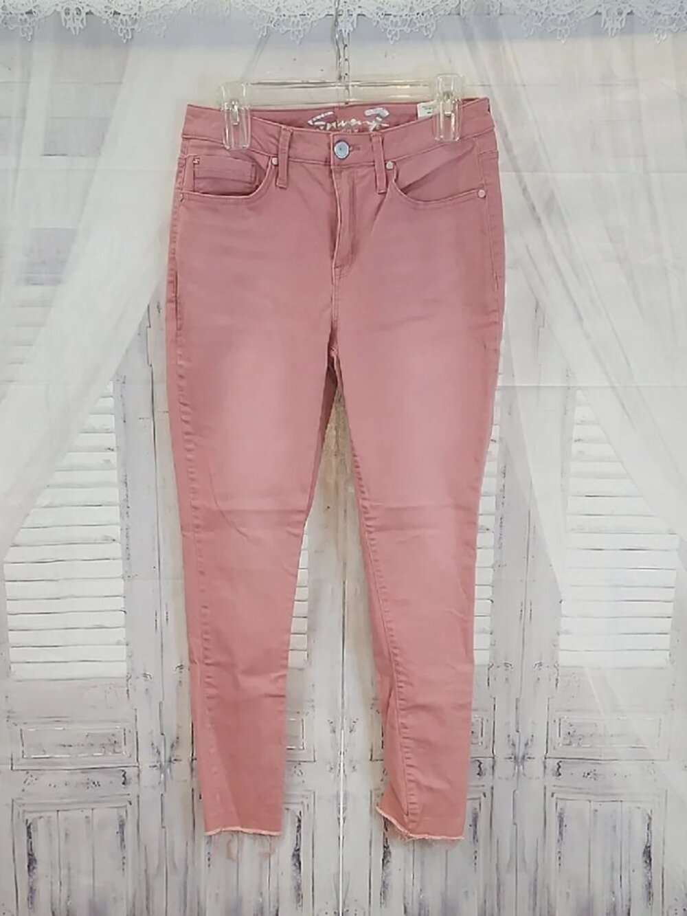 Seven7 Mid Rise Ankle Skinny Jeans